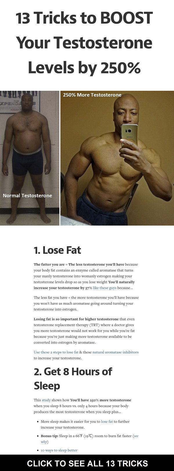 How I Increased My Testosterone by 250% → Naturally at 40 years old